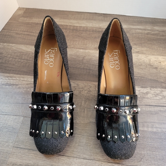 Franco Sarto Kipper Fabric Closed Toe Heels - Picture 2 of 6